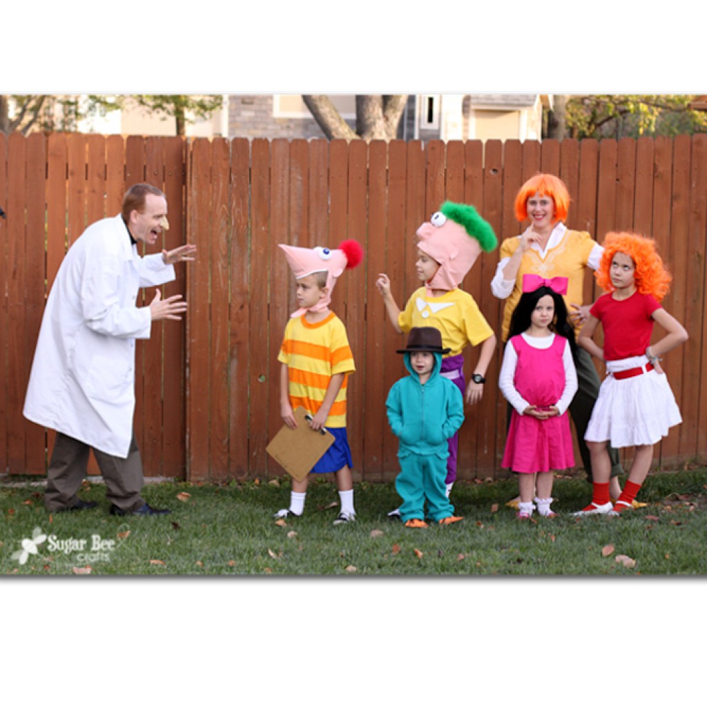 phineas and ferb family group costume